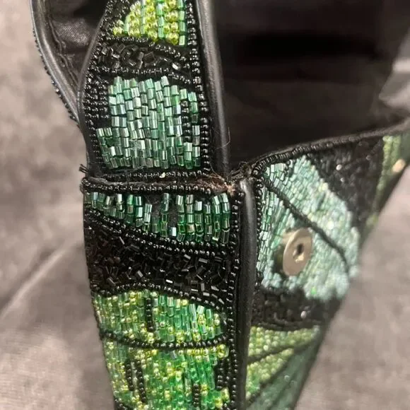 Staud Beaded Tommy Bag Green Palm - Picture 12 of 14